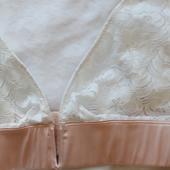 Free People Daisy Lace V-Wire Soft Bra White XS &L - Picture 4 of 7